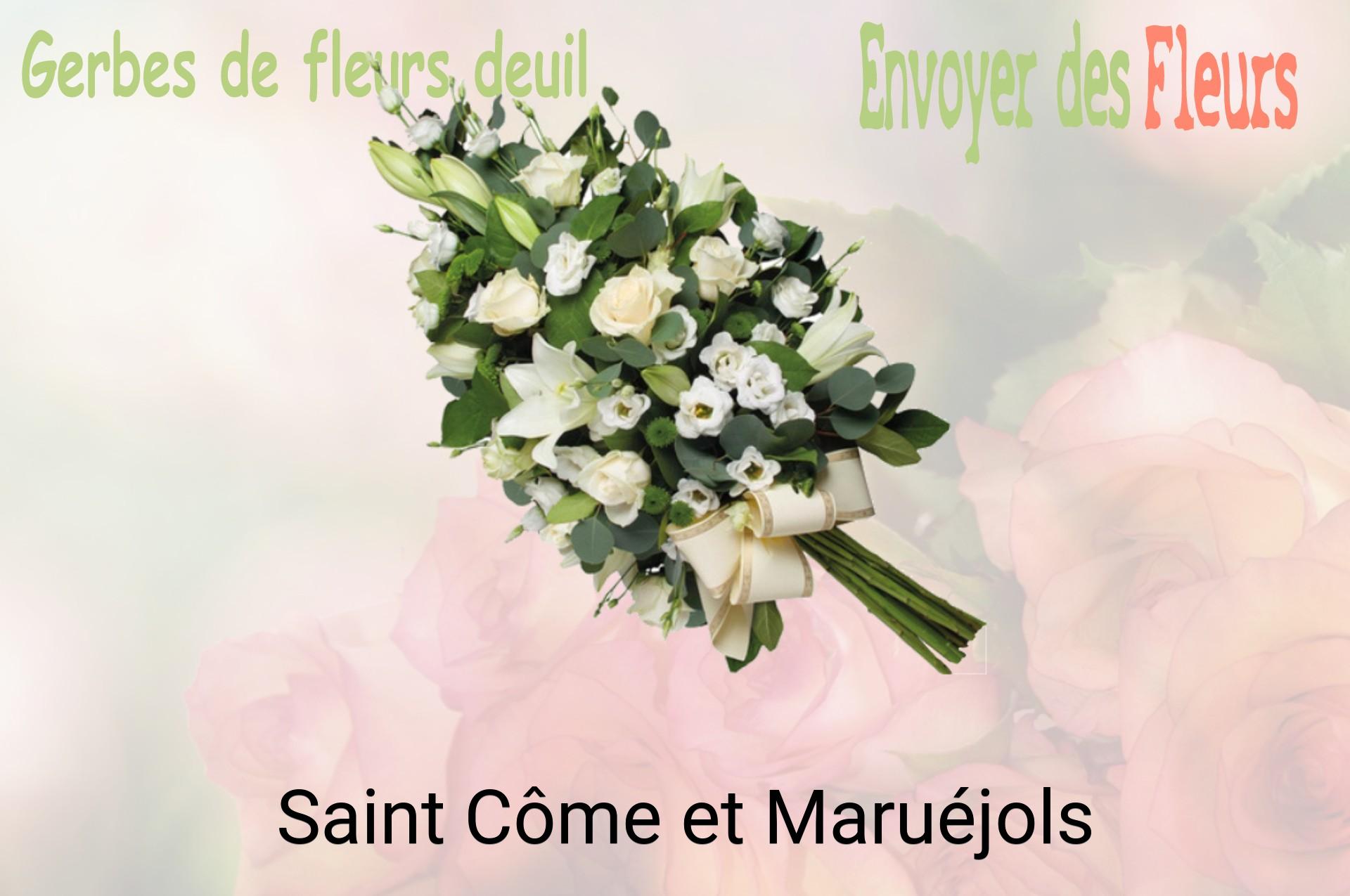 Gerbe de fleurs de deuil livrée à Saint-Côme-et-Maruéjols